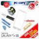 Pack cristal Samsung Galaxy S3 blanco + adhesivo, hilo molibdeno y herramientas