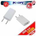PACK 2 CARGADORES CORRIENTE USB RED UNIVERSAL MOVIL SMARTPHONE BLANCO 5V 1A