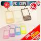 Bumper funda gel TPU flexible transparente para iPhone 6plus Hello Kitty colores