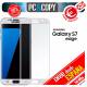 Cristal templado CURVO blanco pantalla Samsung Galaxy S7 edge 9H 3D SM-G935F A++