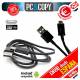 Pack 5 Cables micro USB-USB 2.0 datos/carga para moviles-tablets Android negro