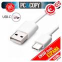Cable micro USB tipo C 3.1 datos y carga moviles y tablets Android Blanco 1M A+