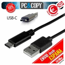 Cable micro USB tipo C 3.1 datos y carga moviles y tablets Android Negro 1M A+