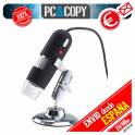 Microscopio digital USB portatil 2MP 40x -1000x 8 LED endoscopio ajustable + soporte