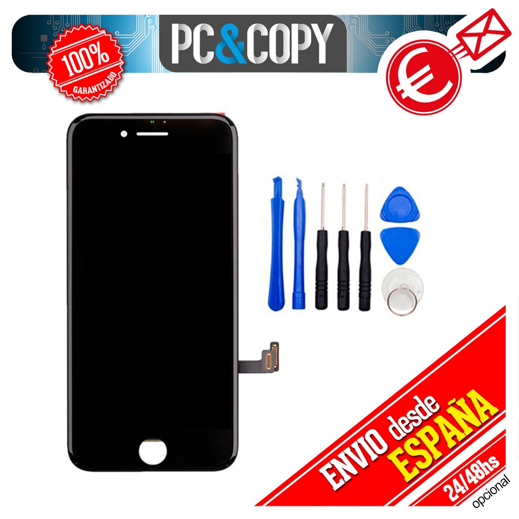 Hoonyer Pantalla para iPhone 8 Plus Reemplazo Táctil LCD Kit de Repuesto Ensamblaje con Herramientas de Reparación 5.5, Blanco 