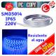Tiras LED de color Azul 220V 1m IP65 Impermeable Luces cinta Flexible