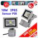 Foco Reflector LED 10W PIR sensor IP65 Impermeable con sensor de movimiento