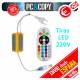 Tiras LED color RGB 220V 1m IP65 Impermeable Luces Cinta Flexible SMD3014
