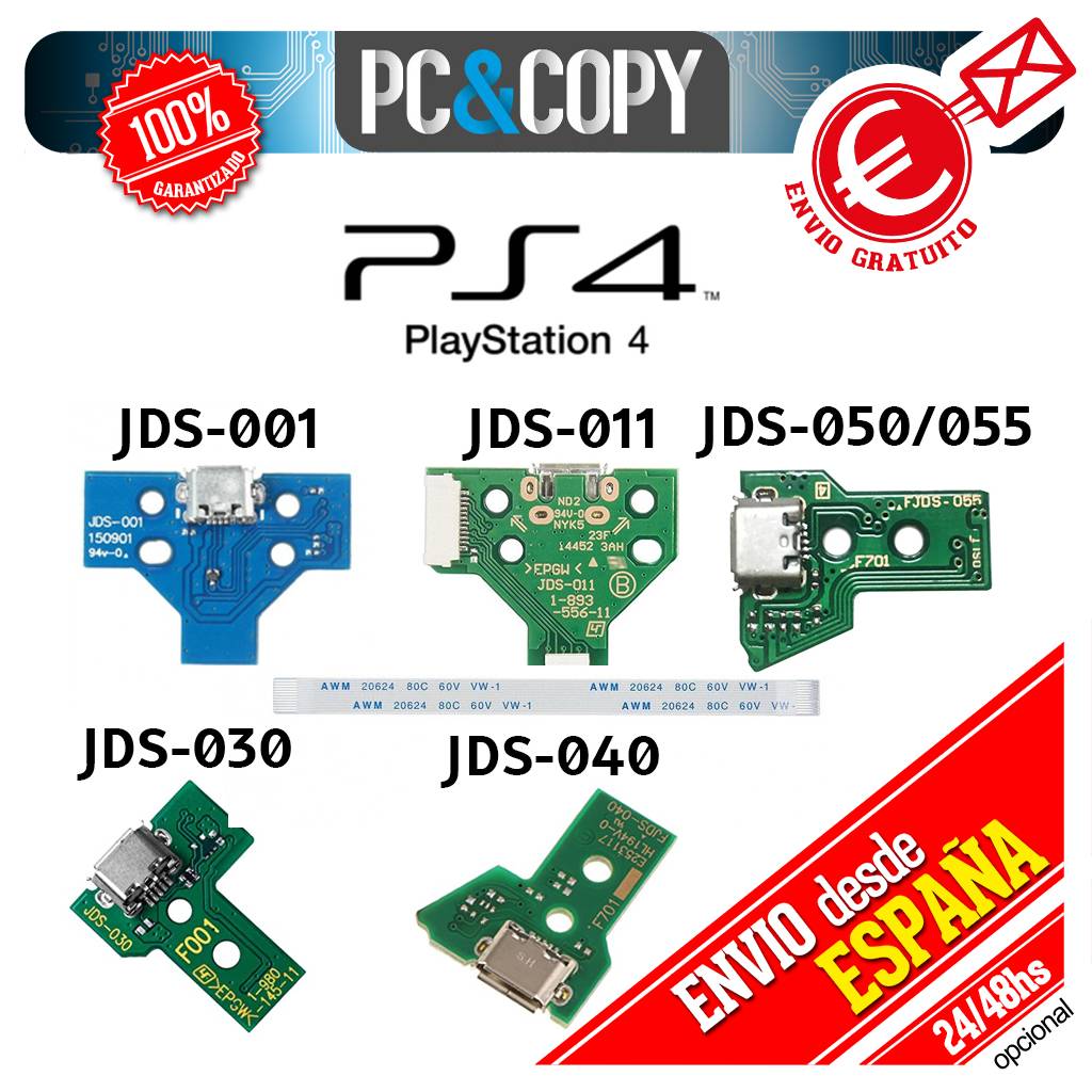 JDS 001 011 030 040 050 055 Flex Placa Conector De Carga USB Dualshock 4 FLEX 
